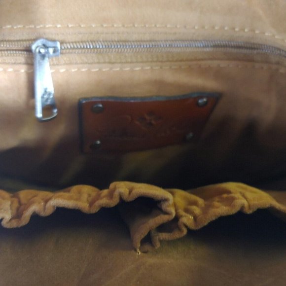 Patricia Nash Scarlet Bloom Scafati Circle Floral Crossbody 8" MSRP $139 - Picture 7 of 8